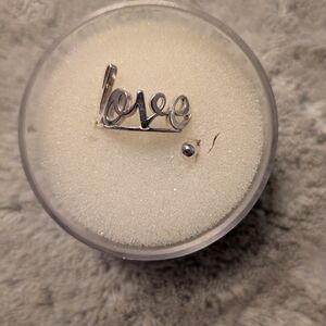 Alex and Ani Silver Love Wrap Ring